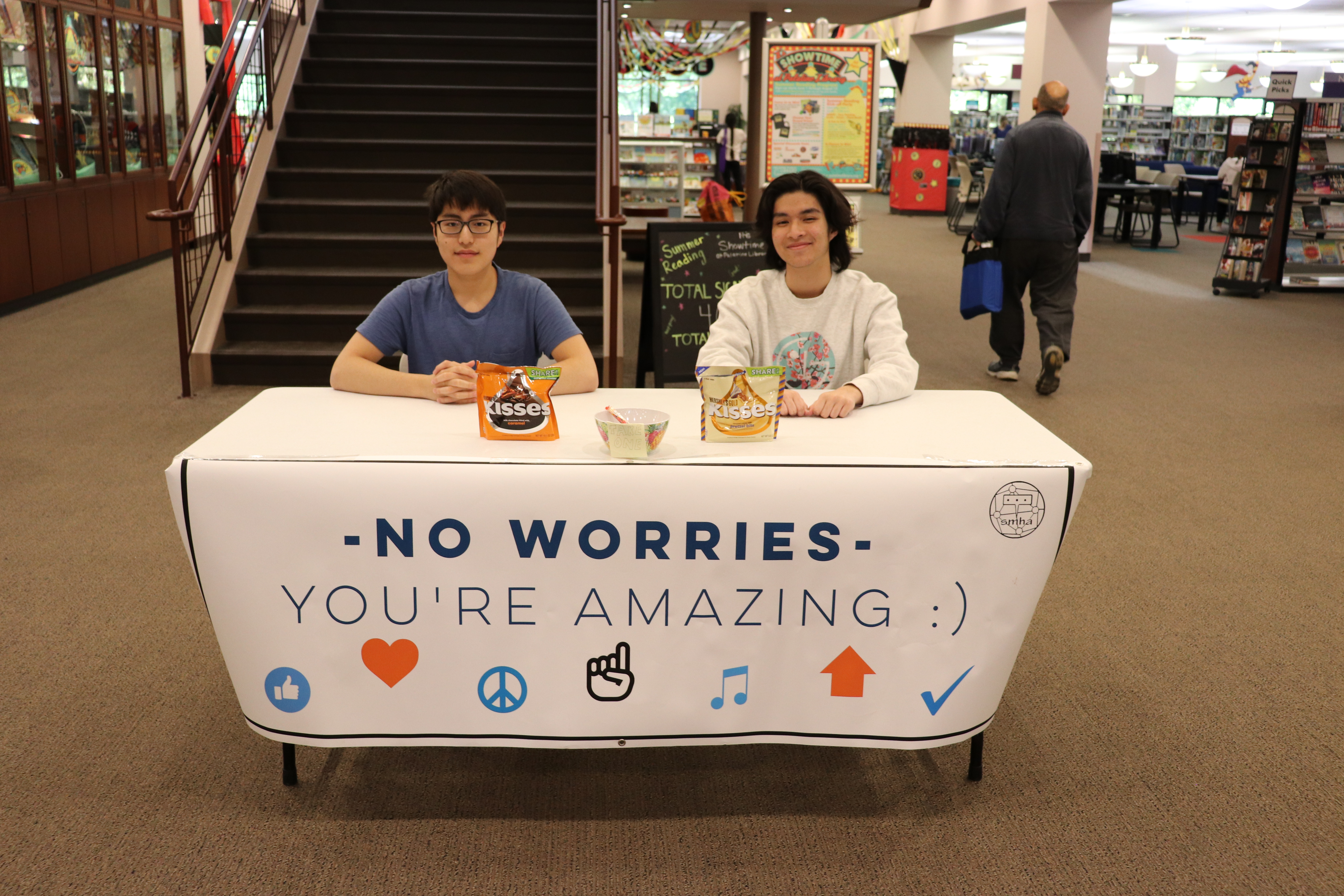 Andrew and Miguel brighten days with compliments and treats!