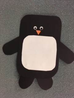 black and white paper penguin