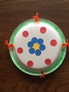 paper plate tambourine