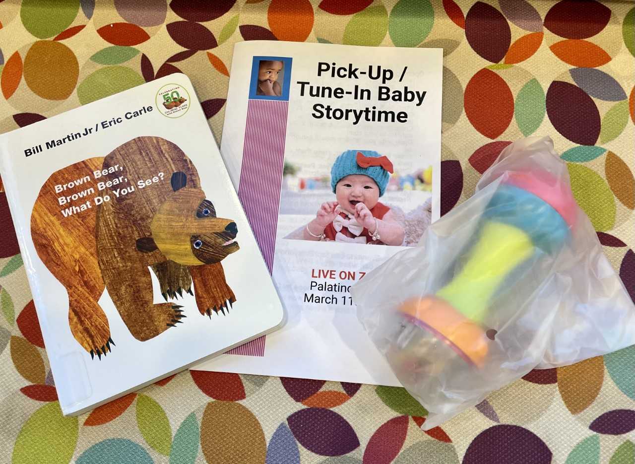 baby program book and toy