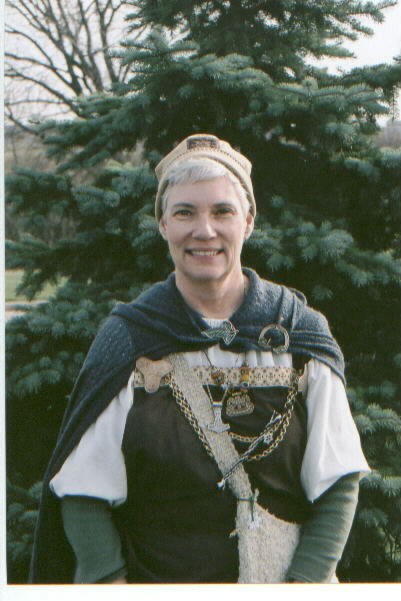 woman in a Viking costume