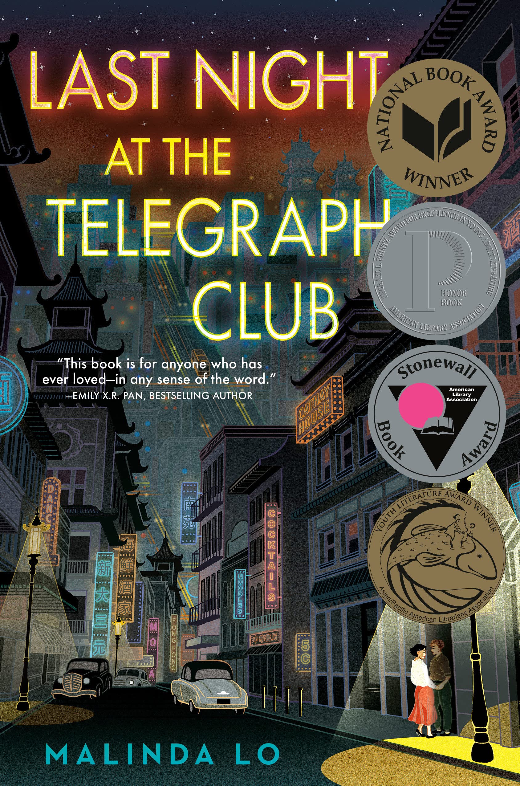 June's Teen Book Club title is Last Night at the Telegraph Club by Malinda Lo.