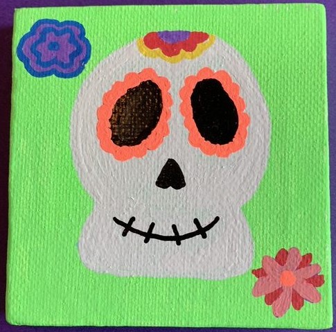 Day of the Dead Magnet Art Example 