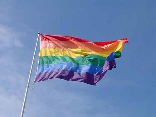 image of the rainbow Pride flag.