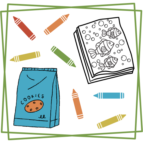 cookie bag and coloring pages graphics