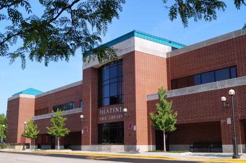 Photo of the outside of the Main Library building