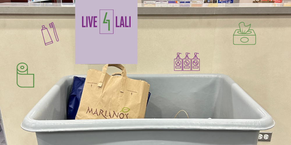 Live4Lali Logo and Collection Bin
