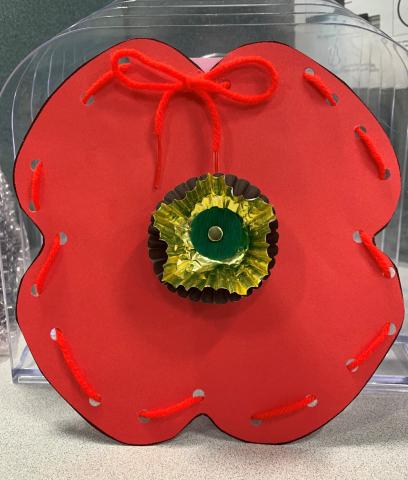 Red poppy craft
