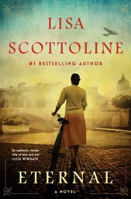 book cover of the back of a woman and a bicycle