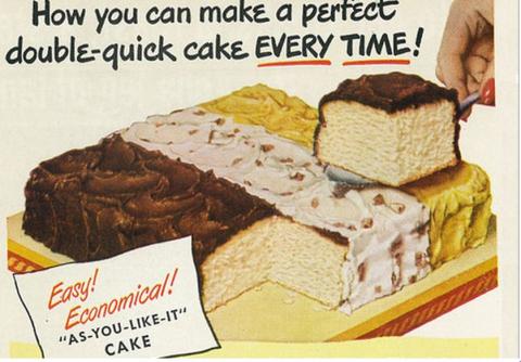 Betty Crocker cake "How you can make a perfect double-quick cake every time!"