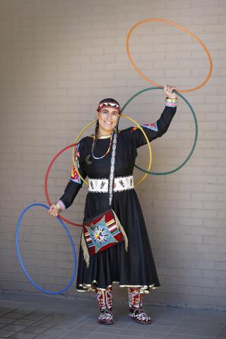 Picture of Starr Chief Eagle and her hoops