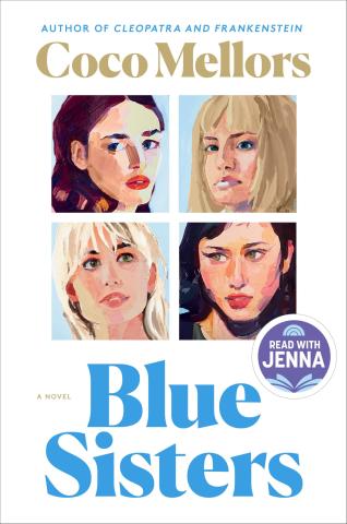 4 women, title says Blue Sisters by Coco Mellors