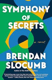 Bold, abstract shapes in blue, green, yellow, and teal, forming a modern design reminiscent of musical movement. The title and author name appear in white font over the background.