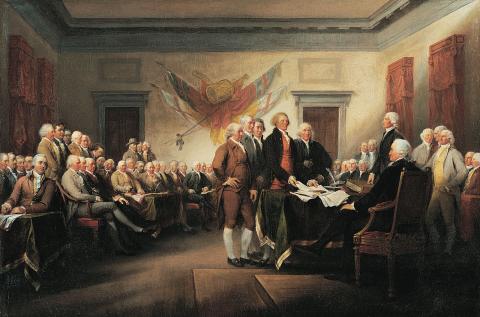 Painting of the Signing of the Declaration of Independence
