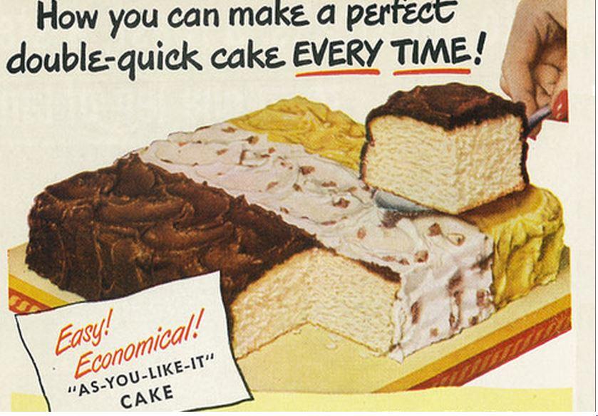 Betty Crocker cake "How you can make a perfect double-quick cake every time!"