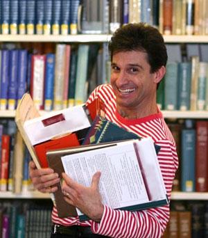chris fascione holding books
